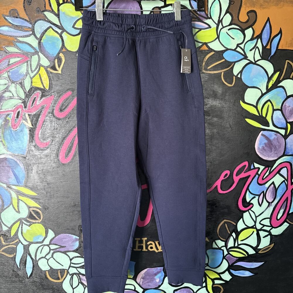 Kids GapFit Tech Quick-Dry Joggers, Navy, Size medium (8)